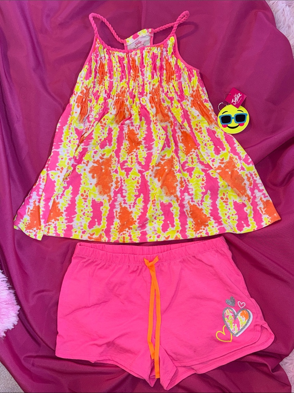 Justice Pajama Set size 16-18 / Justice Girls Tie Dye Pajama Set size XL